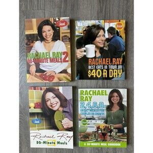 Lot of 4 Rachael Ray Cookbooks – 30-Minute Meals & More Bestsellers – Lot#1
